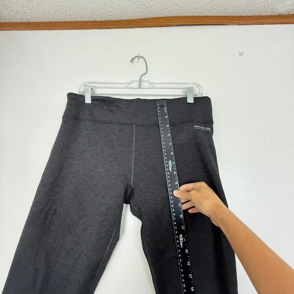Marc New York Leggings Womens XL Performance Black Heathered High Rise Cropped - Picture 6 of 7